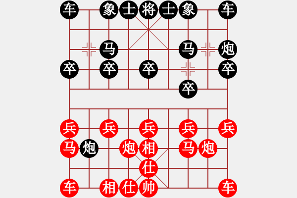 象棋棋譜圖片：因?yàn)樗訹1245437518] -VS- 燈草[137322570] - 步數(shù)：10 