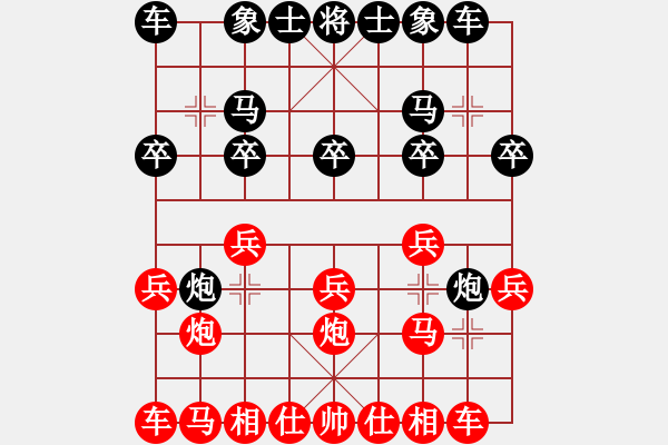 象棋棋谱图片：刘昱先胜余和发（第六轮） - 步数：10 