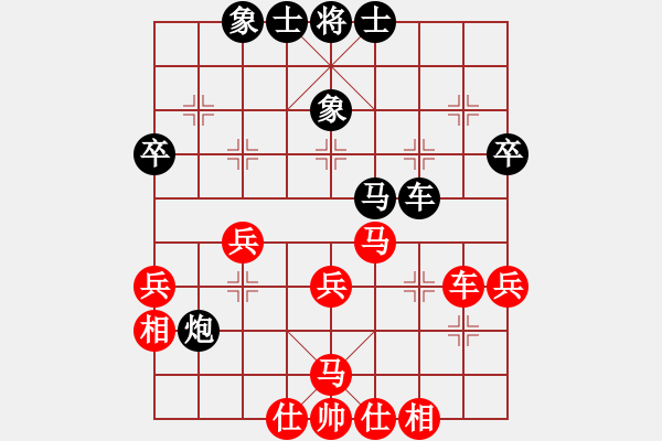 象棋棋譜圖片：yyyyun(3段)-和-悟到得到(3段) - 步數(shù)：40 