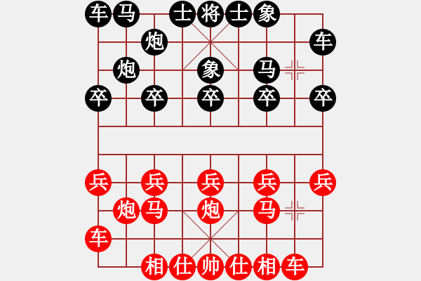 象棋棋譜圖片：6129局 B06-中炮對龜背炮-天天AI選手 紅先負(fù) 小蟲引擎23層 - 步數(shù)：10 