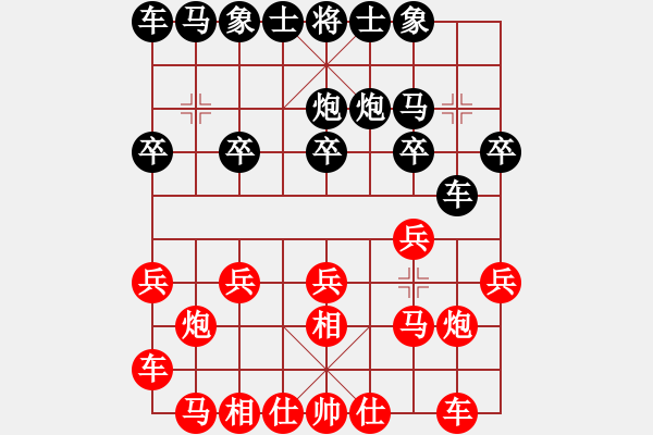 象棋棋譜圖片：津門夜襲隊(duì)(人王)-勝-星海湖論道(9段) - 步數(shù)：10 