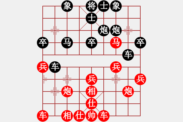 象棋棋譜圖片：R2-17 馬來(lái)西亞 林子權(quán) 先勝 馬來(lái)西亞 林駿安.XQF - 步數(shù)：30 