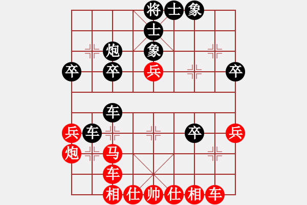 象棋棋譜圖片：ggnnue(9星)-和-百花園副主(無極) - 步數(shù)：40 