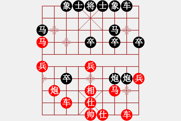 象棋棋譜圖片：2014年雙城“體彩杯”象棋比賽復(fù)盤第8輪 劉海亮-勝-參賽選手 - 步數(shù)：30 