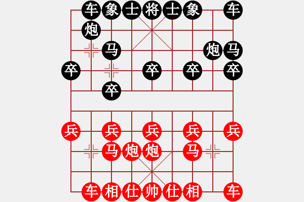 象棋棋譜圖片：叼著一殼煙(日帥)-和-飛天御劍流(月將) - 步數(shù)：10 