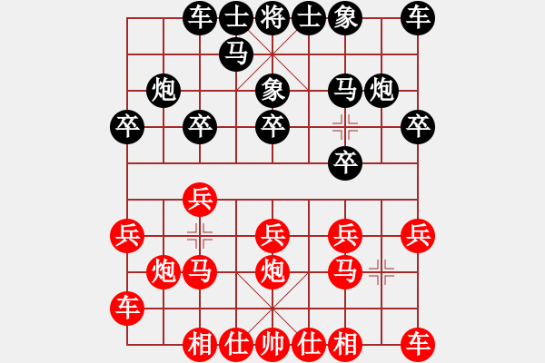象棋棋谱图片：辽宁 滕飞 和 上海 刘奕达 - 步数：10 