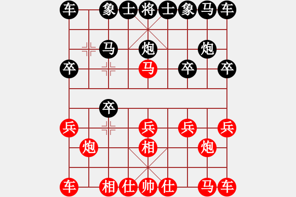 象棋棋譜圖片：村冠軍[3259079711] -VS- feng[1991458755] - 步數(shù)：10 