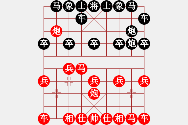 象棋棋譜圖片：中跑對疊炮 豬豬豬(7f)-負-回收廢品(風魔) - 步數(shù)：10 