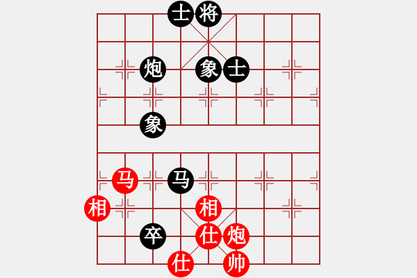 象棋棋譜圖片：賽文貓(6段)-和-天創(chuàng)(9段) 中炮左邊馬對屏風(fēng)馬 紅左橫車 - 步數(shù)：220 