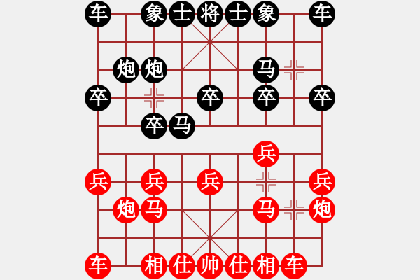 象棋棋譜圖片：2021年“煙威光大銀行杯”象棋團(tuán)體賽第四輪威海高區(qū)代表隊(duì)祁樹祥先負(fù)牟平棋樂俱樂部本人 - 步數(shù)：10 