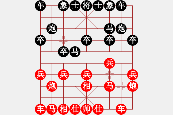 象棋棋譜圖片：煤礦 景學(xué)義 勝 冶金 尚威 - 步數(shù)：10 