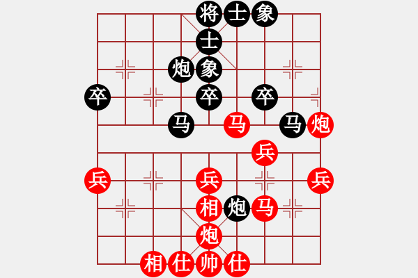 象棋棋譜圖片：庫殺某某庫(9星)-勝-老人樂(6星) - 步數(shù)：40 