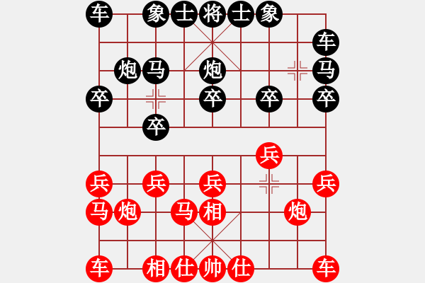 象棋棋譜圖片：仙人相 五行演繹 非常重要 - 步數(shù)：10 