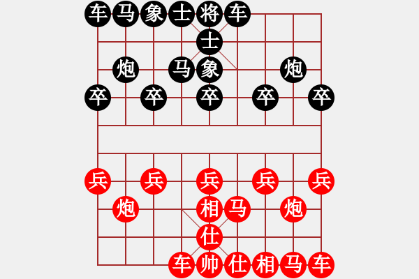 象棋棋譜圖片：棋友 先負(fù) 踏雪尋梅.pgn - 步數(shù)：10 