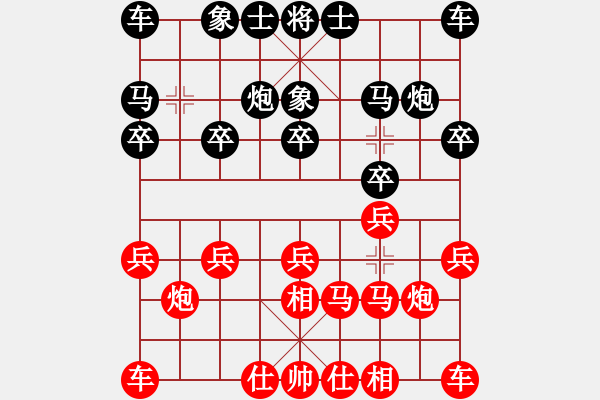 象棋棋譜圖片：核桃-馬后炮[1710088904] -VS- Q★芳棋[893812128] - 步數(shù)：10 