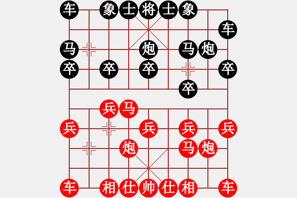 象棋棋譜圖片：山水一般閑[775369957] -VS- 橫才俊儒[292832991] - 步數(shù)：10 