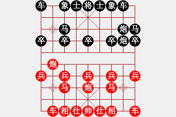 象棋棋譜圖片：沈冠航(月將)-和-致命一擊(9段) - 步數(shù)：10 