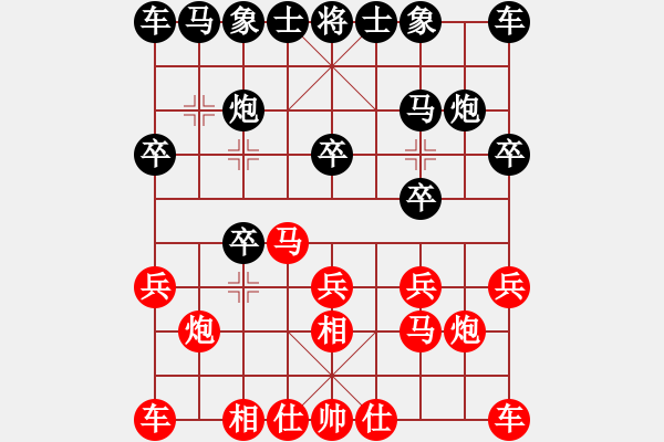 象棋棋譜圖片：風(fēng)動(dòng)天下(2舵)-勝-半步棋(2舵) - 步數(shù)：10 