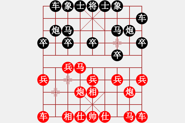 象棋棋谱图片：谢岿 先胜 王家瑞 - 步数：10 