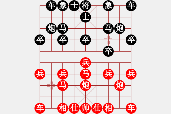 象棋棋譜圖片：奇妙的棄馬戰(zhàn) - 步數(shù)：10 