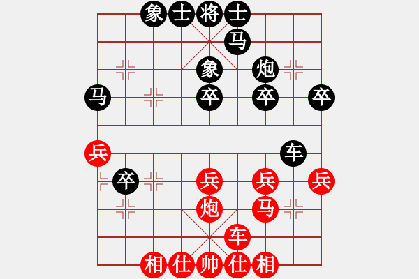 象棋棋譜圖片：初學(xué)者之一(7段)-負(fù)-dupixijing(3段) - 步數(shù)：30 