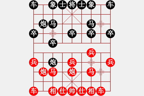 象棋棋譜圖片：quaisat(1段)-和-嘉妮兒(3段) - 步數(shù)：10 