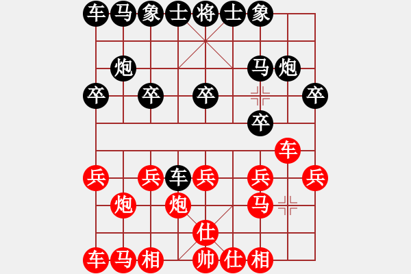 象棋棋譜圖片：狼狽雙車 - 步數(shù)：10 