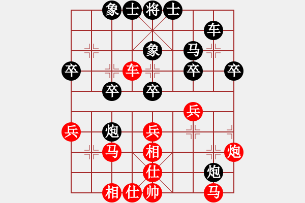 象棋棋譜圖片：弈緣之星(2段)-負(fù)-眾雞戲鴨雞(1段) - 步數(shù)：40 