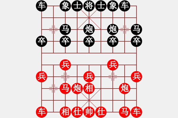 象棋棋谱图片：上山练飞刀(北斗)-胜-菜鸟来了(9星) - 步数：10 