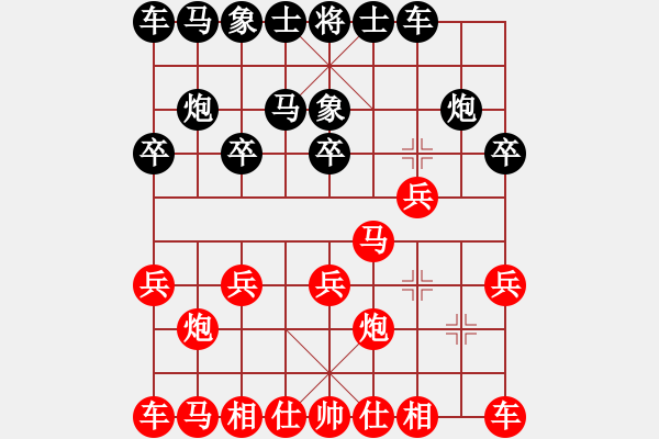 象棋棋譜圖片：冬雷不歸-VS- 張府腳手架 - 步數(shù)：10 