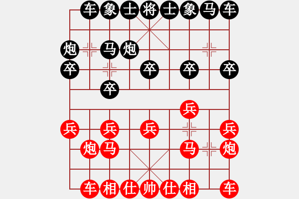 象棋棋谱图片：151030 第2轮 第11台 许 胜（吉） 负 齐上敏（霹） - 步数：10 