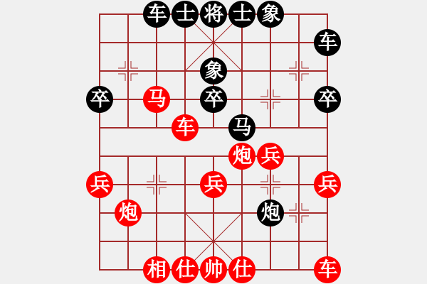 象棋棋譜圖片：bbboy002（業(yè)8-2） 先勝 閆柱因（業(yè)8-2） - 步數(shù)：30 