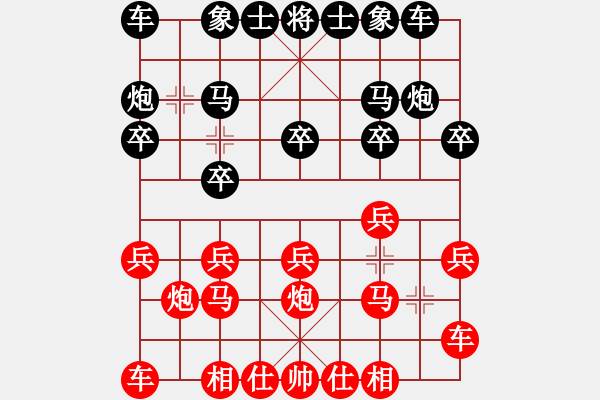 象棋棋谱图片：张子煜胜谢晓龙 - 步数：10 
