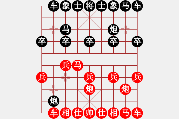 象棋棋譜圖片：胡一刀[紅] -VS- 末端試水[黑] - 步數(shù)：10 