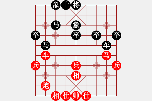 象棋棋谱图片：孙勇征     先和 薛文强     - 步数：40 