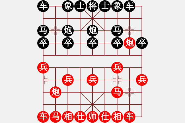 象棋棋谱图片：负分太后 鱼[红] -VS- ☆ミ宏ぐοo[黑](6) - 步数：10 