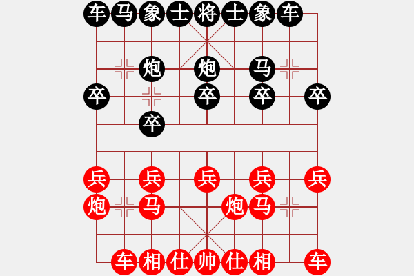 象棋棋譜圖片：錢向榮先勝李珺珽 - 步數(shù)：10 