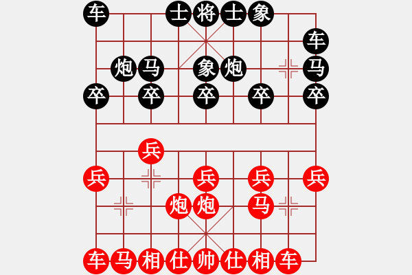 象棋棋譜圖片：2022中日象棋網絡交流賽[2]:日本象棋協(xié)會田中篤負平陽縣象棋協(xié)會李祖高 - 步數：10 