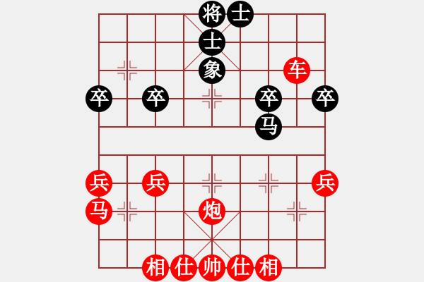 象棋棋譜圖片：推演棋盤(pán)[一]車(chē)一平七 - 步數(shù)：36 