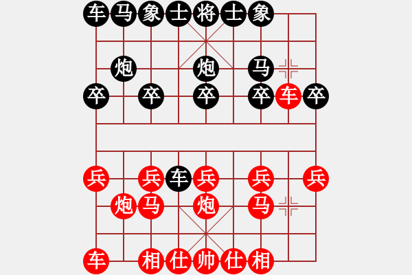 象棋棋谱图片：周璐(5r)-负-雒旭涛(5r) - 步数：10 