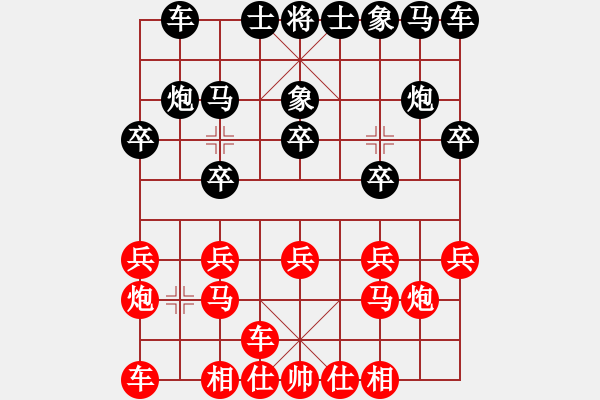 象棋棋譜圖片：遠(yuǎn)在他鄉(xiāng)[346612405] -VS- 旺旺金豬[595779308] - 步數(shù)：10 