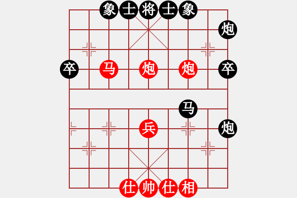 象棋棋譜圖片：9441局 A60-過(guò)宮炮局-旋九專雙核-傻瓜 紅先和 小蟲引擎24層 - 步數(shù)：50 