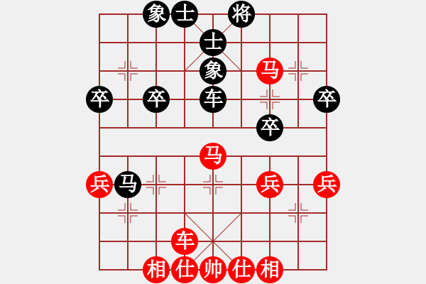 象棋棋譜圖片：橫才俊儒[292832991] -VS- 東方紅[1260887015] - 步數(shù)：53 