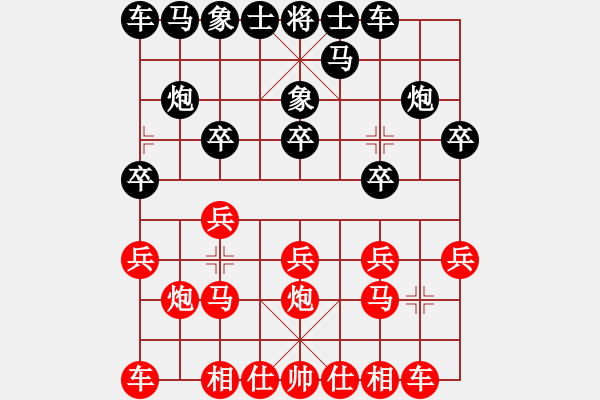 象棋棋譜圖片：葬心紅勝手談52 【仙人指路進右馬對飛象】 - 步數(shù)：10 