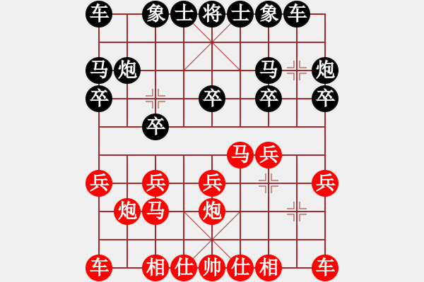 象棋棋譜圖片：起馬局 - 步數(shù)：10 