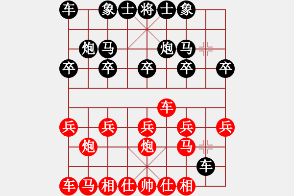 象棋棋譜圖片：中炮右橫車大勝反宮馬2 - 步數(shù)：10 