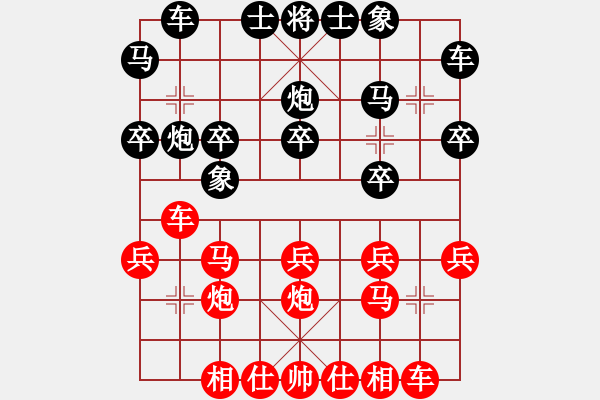 象棋棋譜圖片：沈伊(9級)-勝-oktoeight(2段) - 步數(shù)：20 