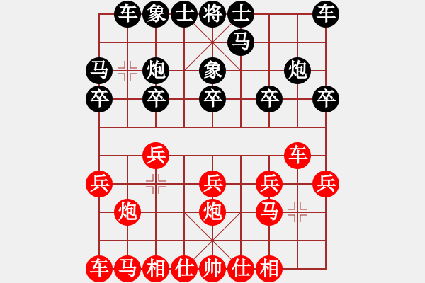 象棋棋譜圖片：文阿文呀[紅] -VS- 從心開(kāi)始[黑] - 步數(shù)：10 