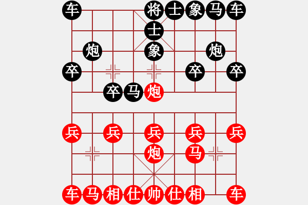 象棋棋譜圖片：橫才俊儒[292832991] -VS- 火鳥[1916027392] - 步數(shù)：10 