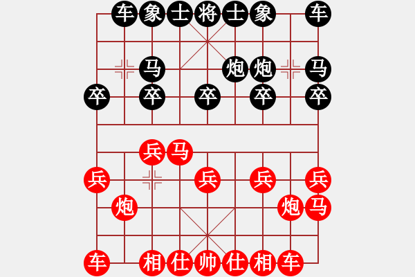 象棋棋譜圖片：2021.4.22.3多樂象棋五分鐘先勝仙人指路對右過宮炮 - 步數(shù)：10 